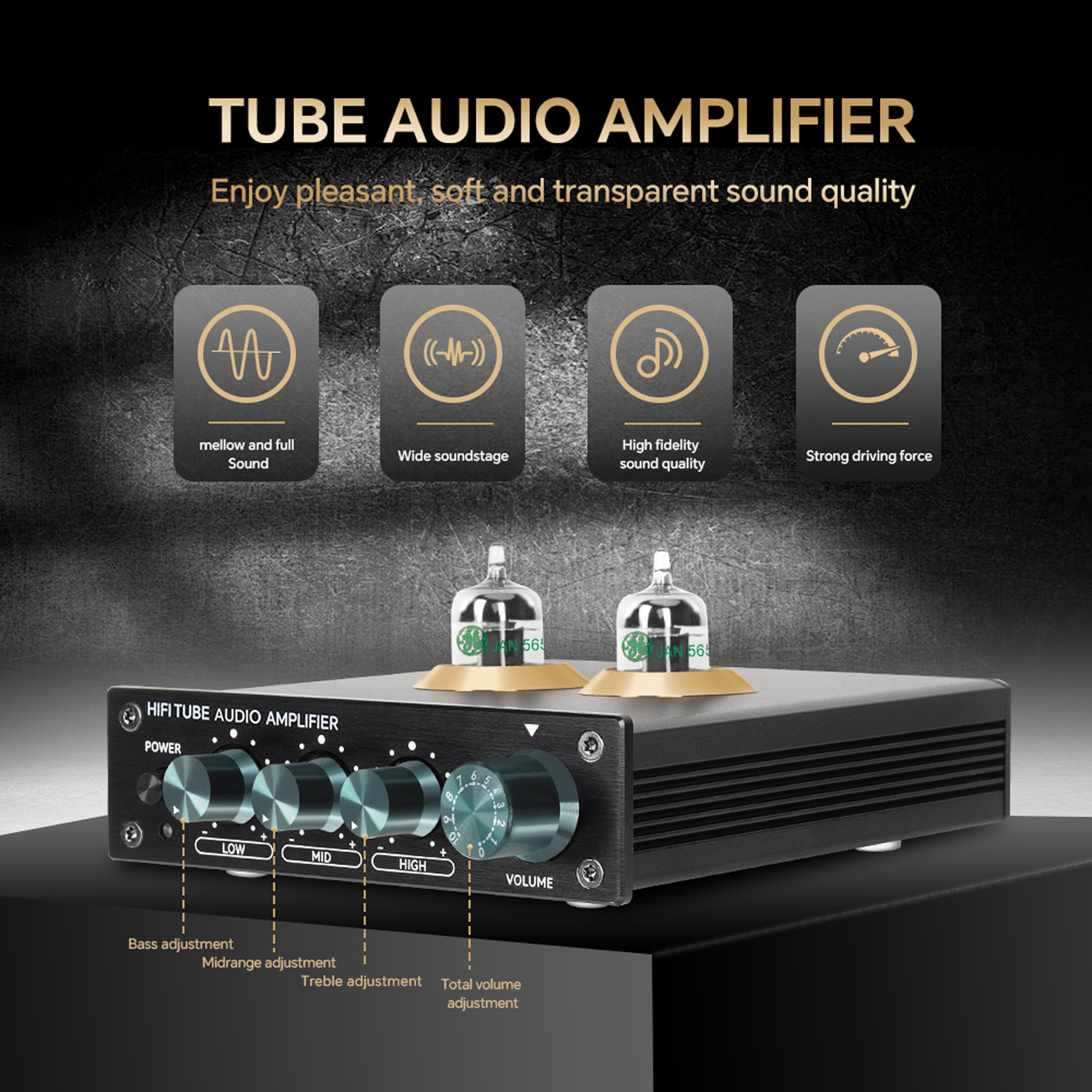 Mp3 Audio Music Youtube - Audio HiFi Vacuum Tube 3-Band EQ