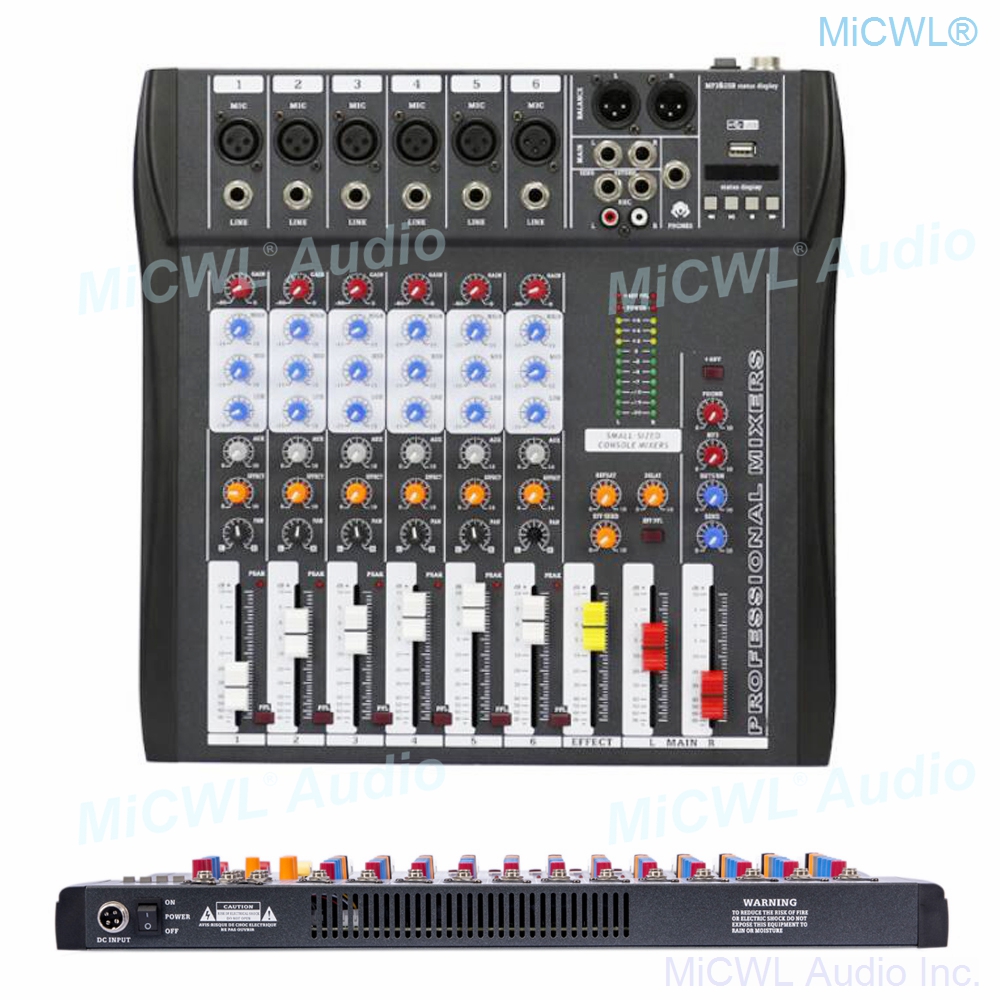 Audio Music Mp3 - Audio-Mixer MiCWL 6 Channel Bluetooth Music