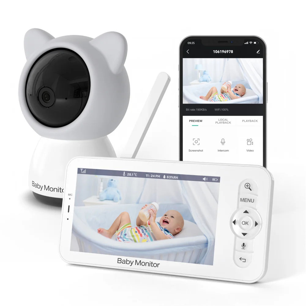 Audio Music Network - Babystar 5 Inch Wifi Baby Monitor