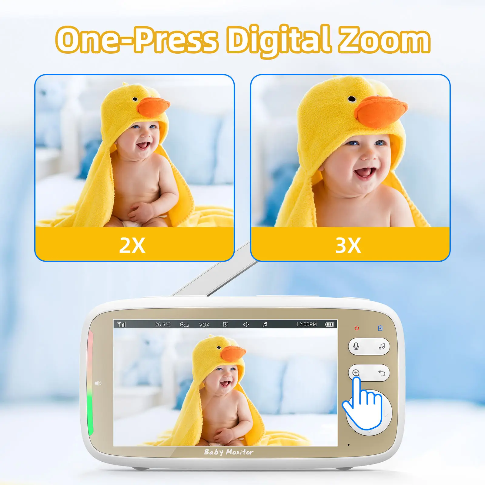 VB803 PRO Baby Monitor with 2p – Audio X Music recenzja i cena