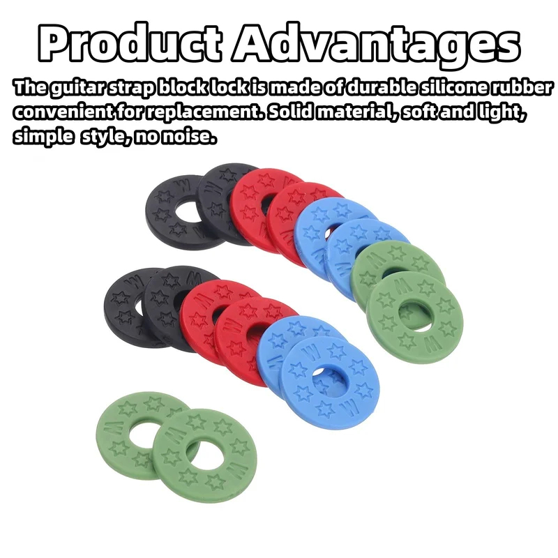 10 Pcs Guitar Rubber Strap Loc – Guitar Strap Padded recenzja i cena