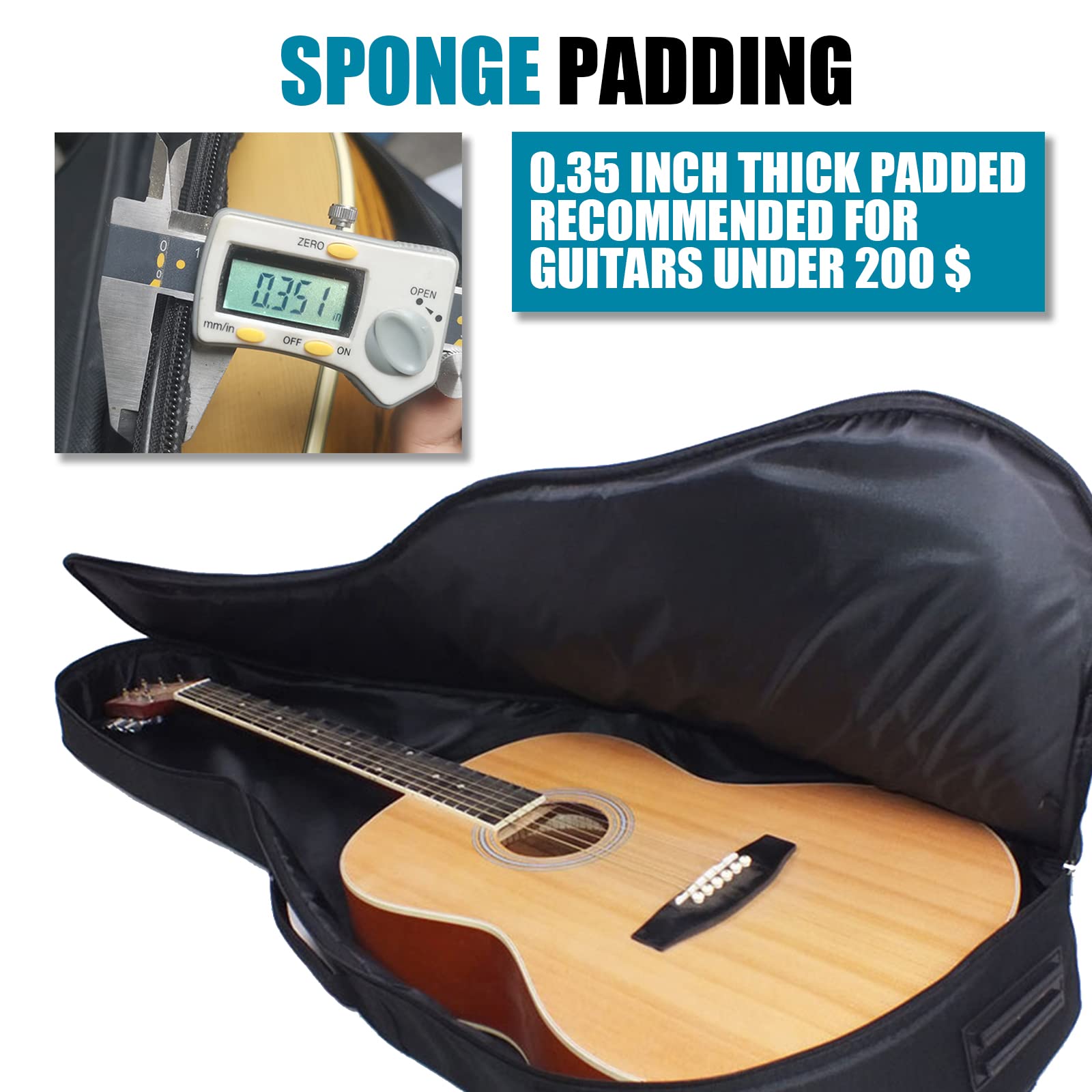 Acoustic Guitar Gig Bag 41 Inc – Guitar Strap Padded recenzja i cena