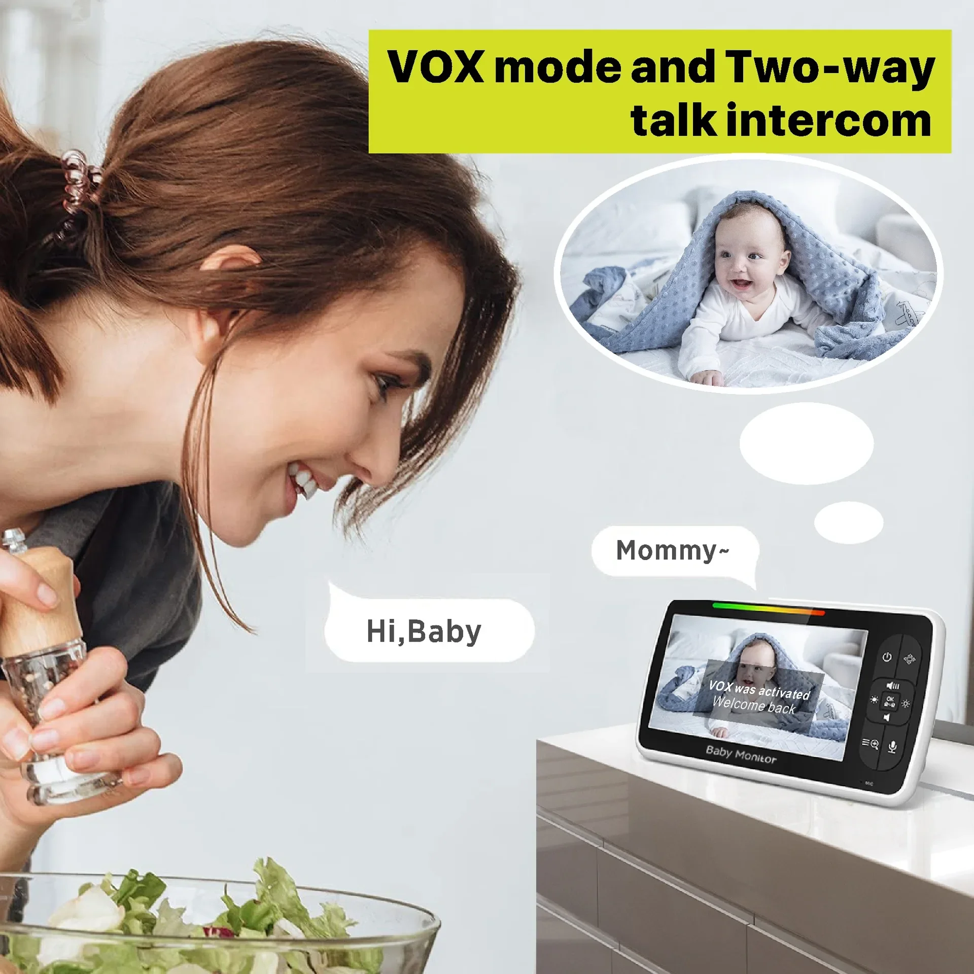 5.0 Inch Video Baby Monitor Wi – Audio X Music recenzja i cena