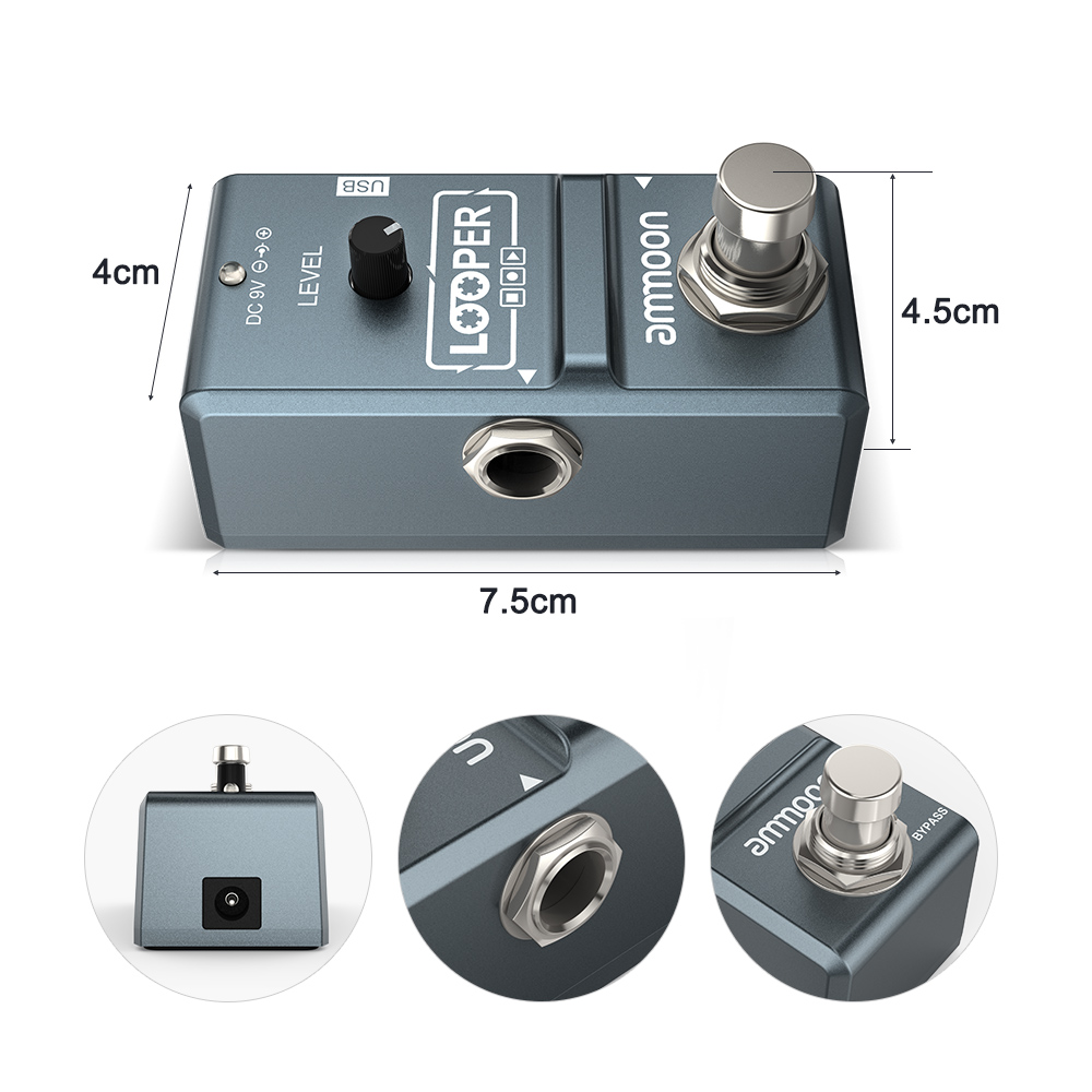 ammoon AP-09  Nano Loop Electr – Looper Pedal Guitar recenzja i cena