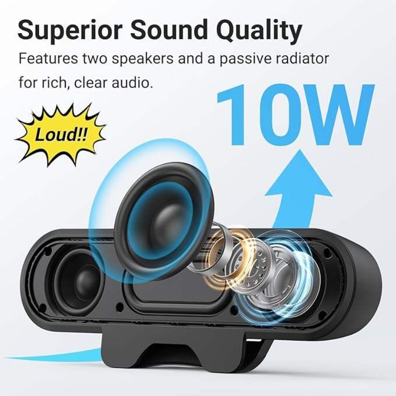Portable Clip-on USB Soundbar  – Audio Music Online Free recenzja i cena
