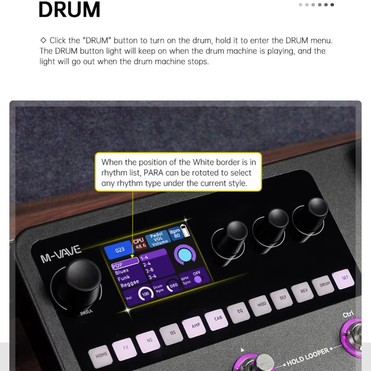 M-VAVE MK-20 Guitar and Bass M – Looper Pedal Guitar recenzja i cena