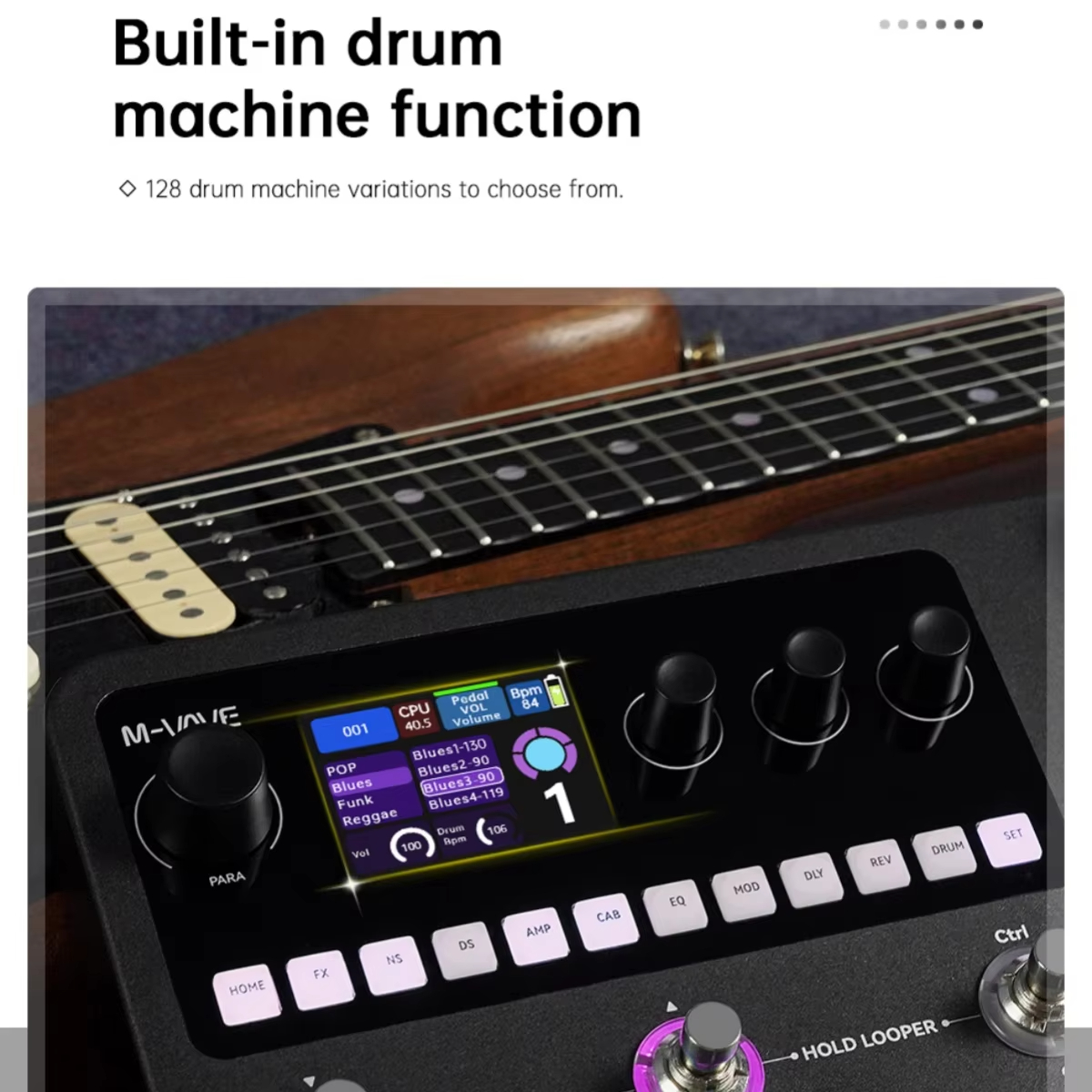 M-VAVE MK-20 Guitar and Bass M – Looper Pedal Guitar recenzja i cena