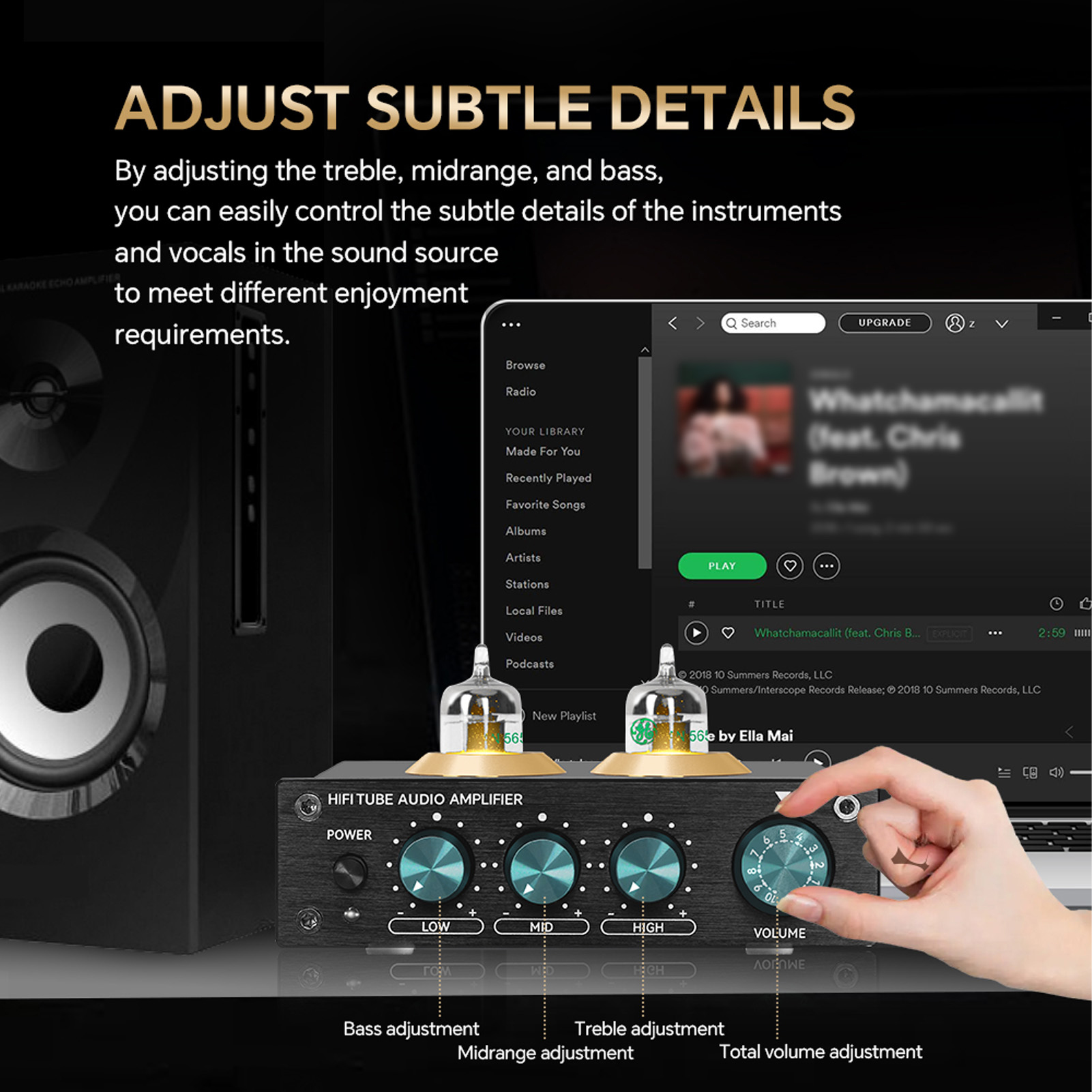 Audio HiFi Vacuum Tube 3-Band  – Mp3 Audio Music Youtube recenzja i cena
