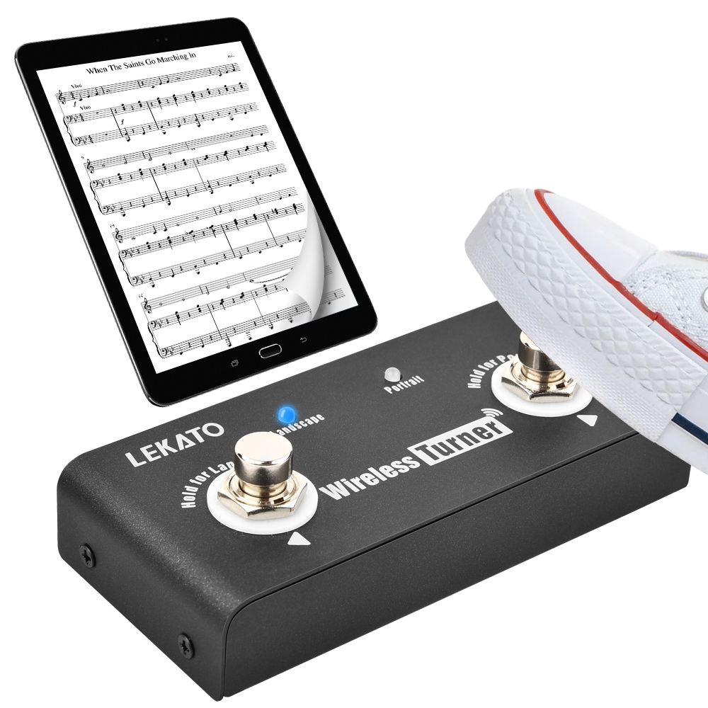 Lekato Wireless Bluetooth Page – Looper Pedal Guitar recenzja i cena