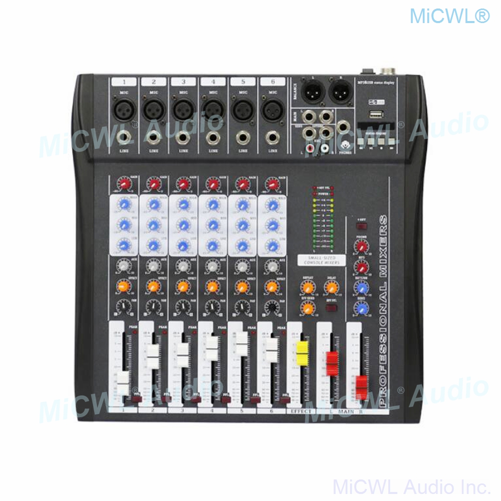 Audio-Mixer MiCWL 6 Channel Bl – Audio Music Mp3 recenzja i cena