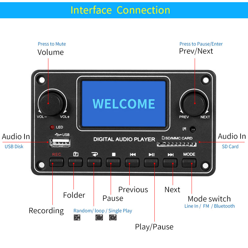 UNISIAN LCD Player Module MP3  – Audio Music Mp3 recenzja i cena