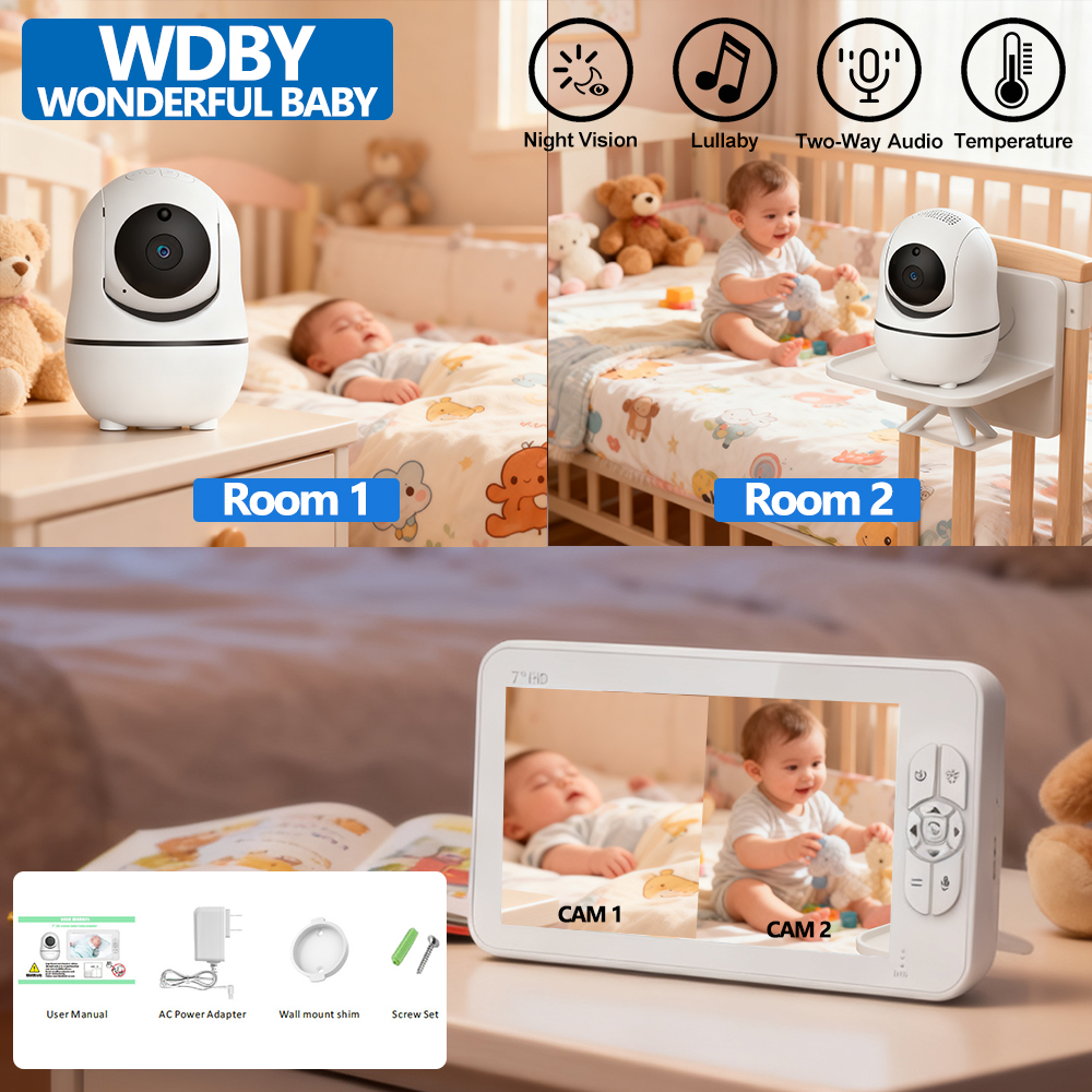 7.0 Inch HD Video Baby Monitor – Audio X Music recenzja i cena