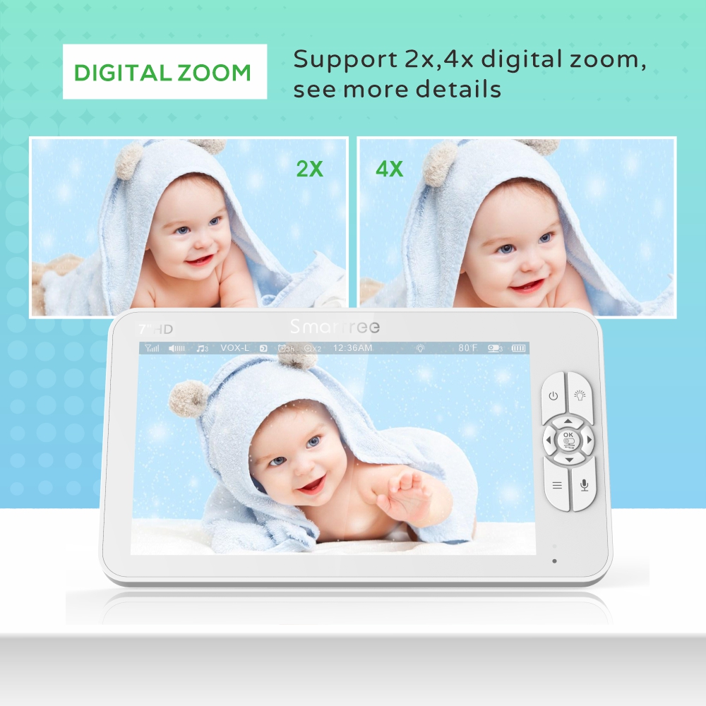 7.0 Inch HD Video Baby Monitor – Audio X Music recenzja i cena