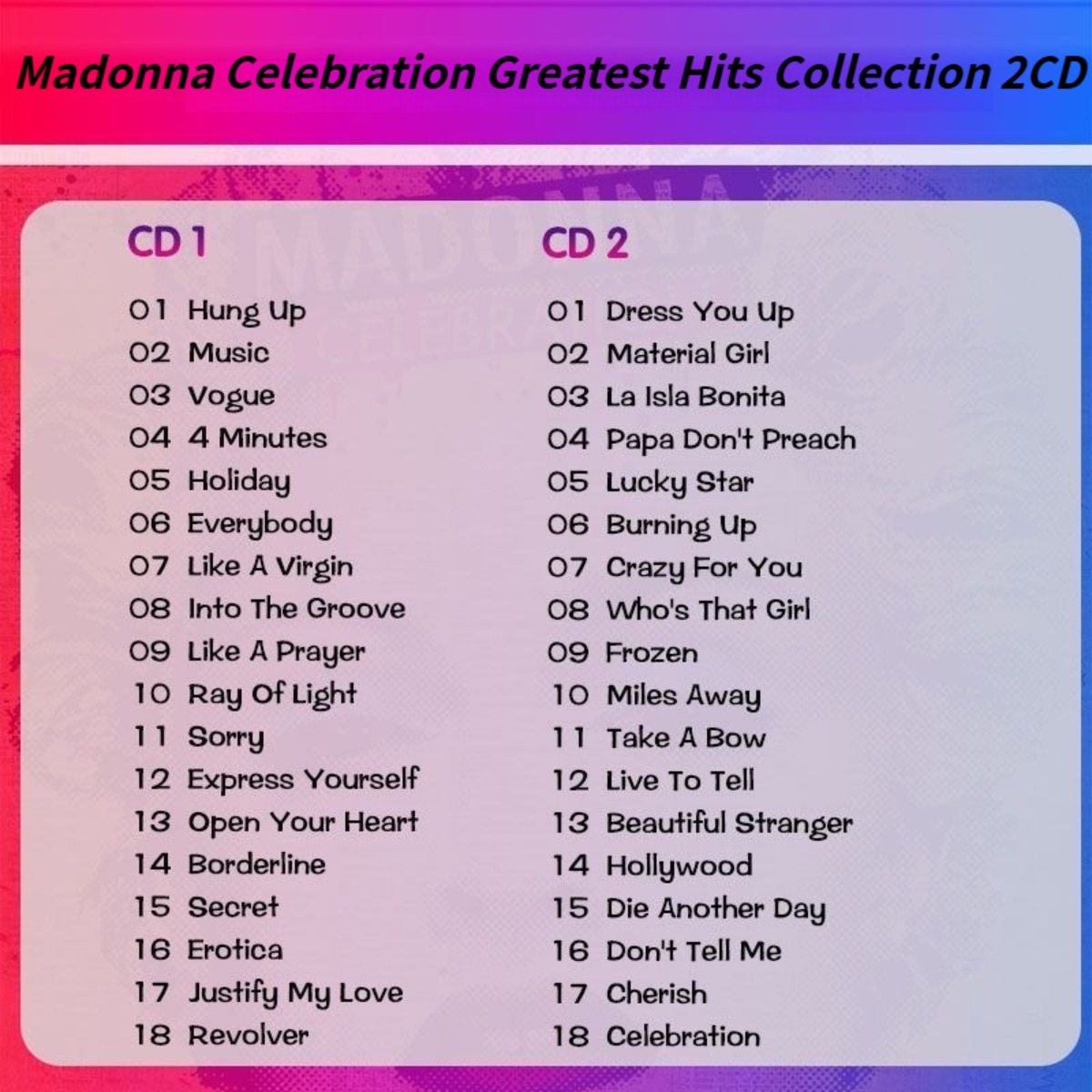 Madonna Celebration The Ultima – Audio Musically recenzja i cena