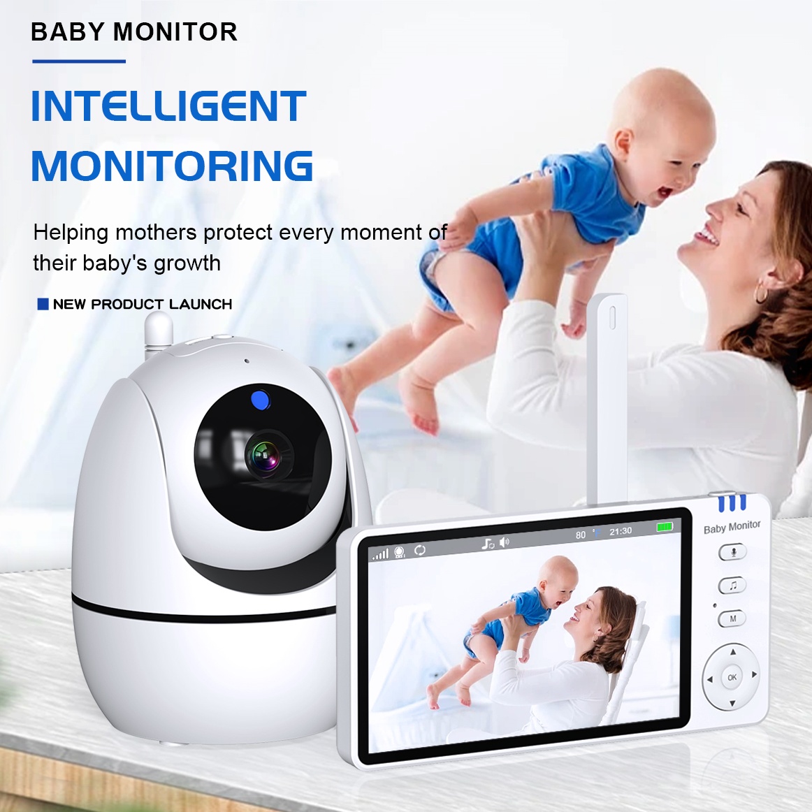 5 Inch Video Baby Monitor 2.4G – Audio Music Network recenzja i cena