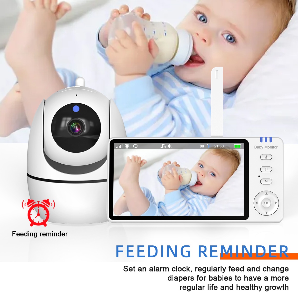 5 Inch Video Baby Monitor 2.4G – Audio Music Network recenzja i cena