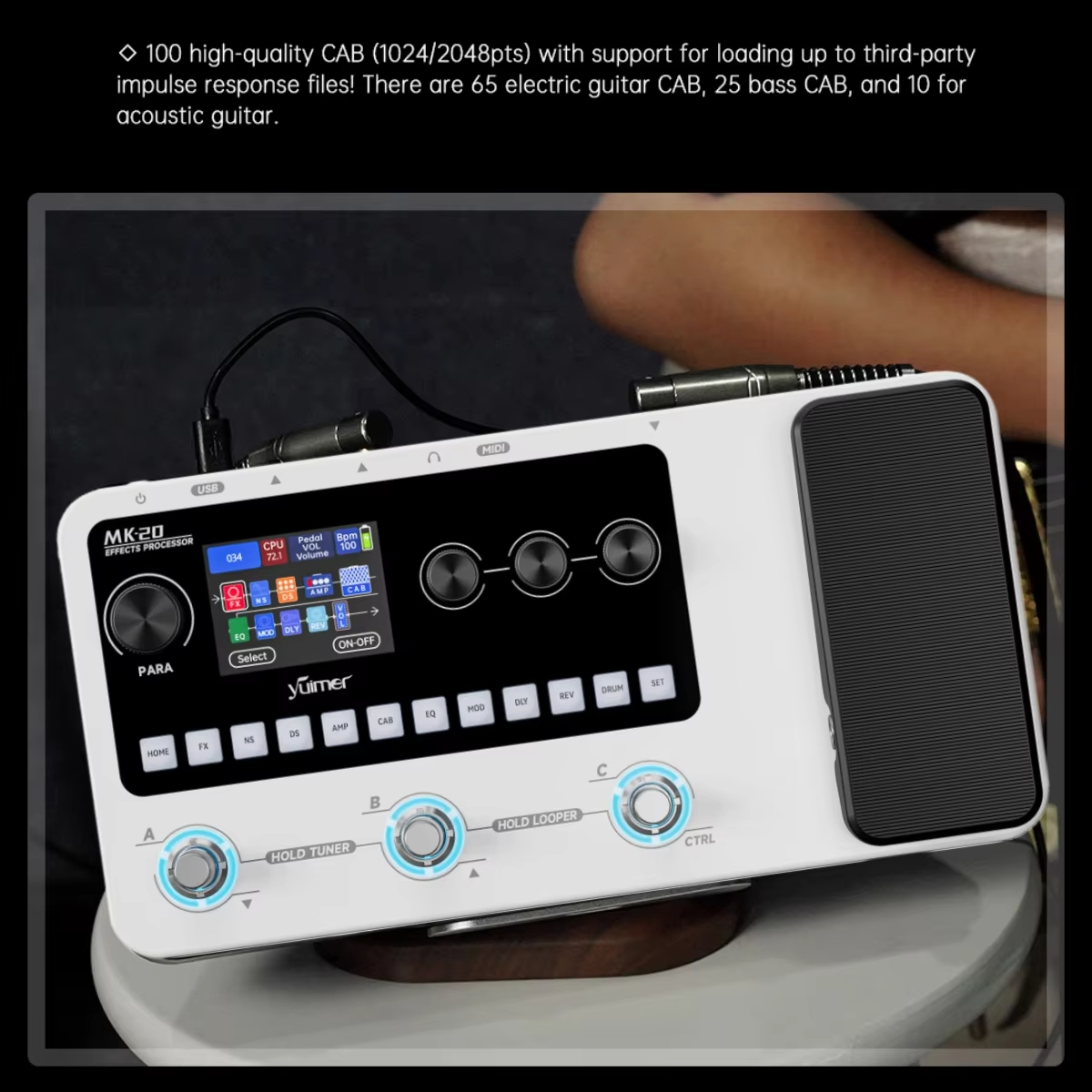 M-VAVE MK-20 White Portable Gu – Looper Pedal Guitar recenzja i cena