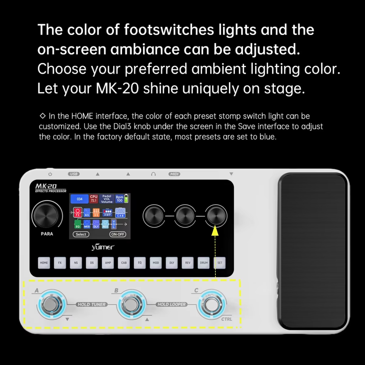 M-VAVE MK-20 White Portable Gu – Looper Pedal Guitar recenzja i cena