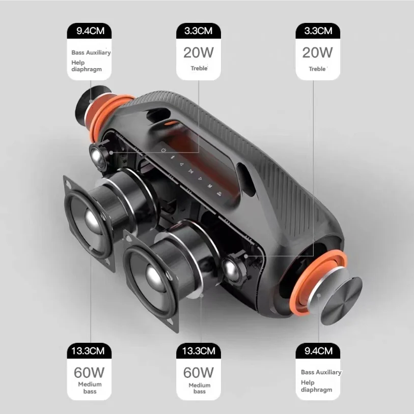 160W Deep Bass Wireless Blueto – Audio X Music recenzja i cena