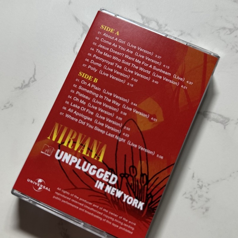 Nirvana Cassette Tape Rock Eng – Audio Music New Song recenzja i cena