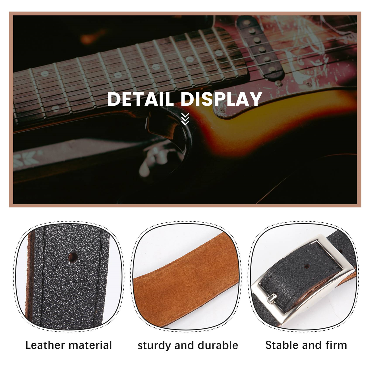 CHFL Durable Leather and Metal – Guitar Strap Padded recenzja i cena