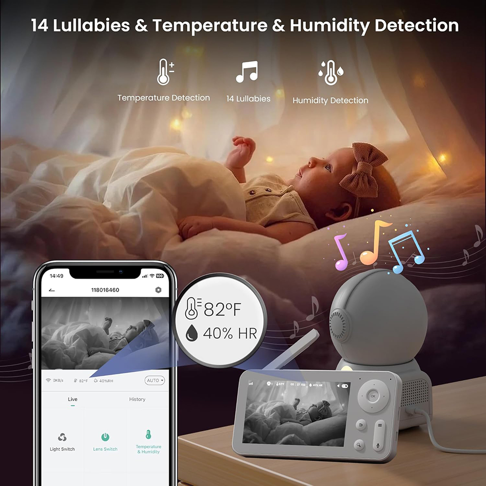 2K Baby Monitor with 2 Cameras – Audio Music Network recenzja i cena