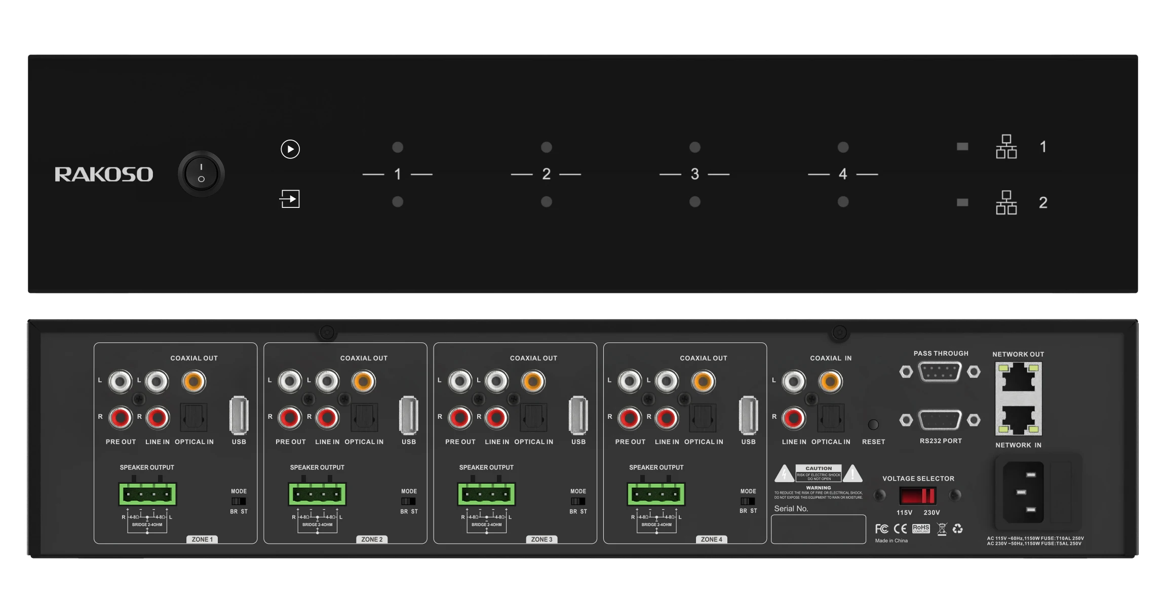 HA400 4 Zone Amplifier 4CH Dig – Audio Music Online Free recenzja i cena